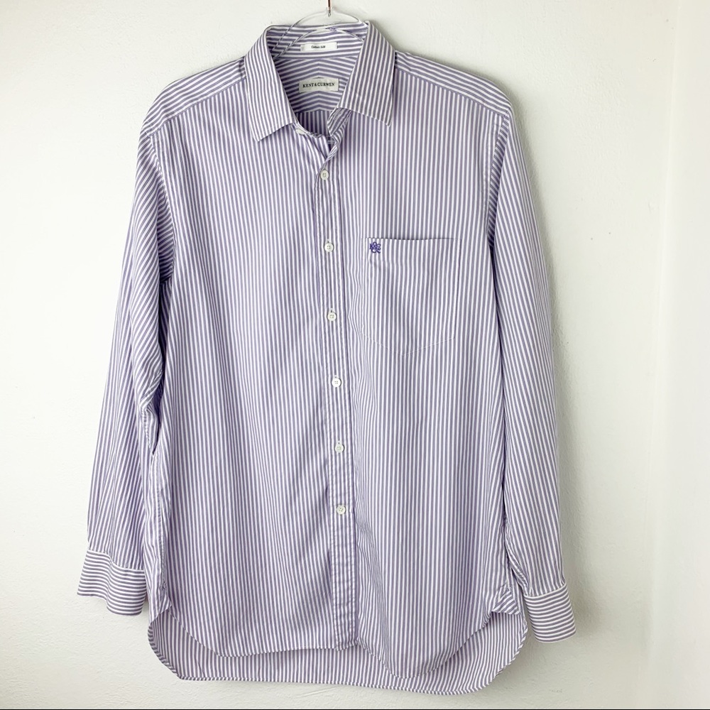 Kent & Curwen Button Down Cotton/Silk Shirt UK